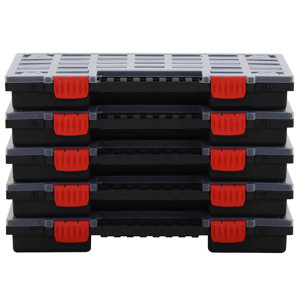Vidaxl assortimentsdozen 5 st 40x30x5 cm polypropeen