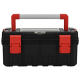 Vidaxl gereedschapskist 55x28x26,5 cm zwart en rood