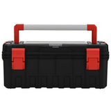 Vidaxl gereedschapskist 65x28x31,5 cm zwart en rood