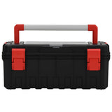 VidaXL Gereedschapskist 65x28x31,5 cm zwart en rood