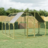 VidaXL Kippenhok 268x300x190 cm geïmpregneerd massief grenenhout