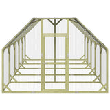 VidaXL Kippenhok 268x500x190 cm geïmpregneerd massief grenenhout