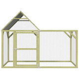 VidaXL Kippenhok 200x100x150 cm geïmpregneerd massief grenenhout