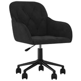 Vidaxl eetkamerstoelen draaibaar 2 st fluweel zwart