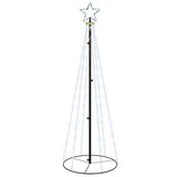 Vidaxl kegelkerstboom 108 led's 70x180 cm koudwit