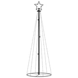 Vidaxl kegelkerstboom 108 led's 70x180 cm koudwit