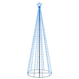 VidaXL Kegelkerstboom 310 LED's 100x300 cm blauw