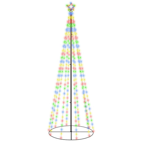 Vidaxl kegelkerstboom 310 led's 100x300 cm meerkleurig