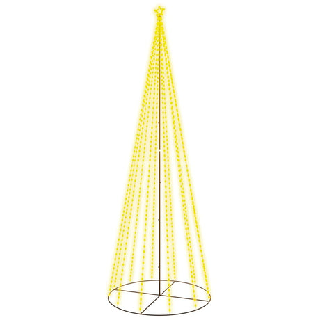 Vidaxl kegelkerstboom 732 led's warmwit 160x500 cm