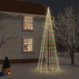 Vidaxl kegelkerstboom 732 led's meerkleurig 160x500 cm