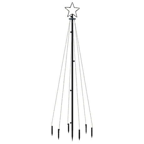 Vidaxl kerstboom met grondpin 108 led's warmwit 180 cm