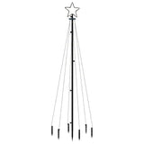 VidaXL Kerstboom met grondpin 108 LED's koudwit 180 cm