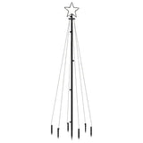 Vidaxl kerstboom met grondpin 108 led's blauw 180 cm