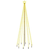 Vidaxl kerstboom met grondpin 310 led's warmwit 300 cm