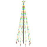 Vidaxl kerstboom met grondpin 310 led's meerkleurig 300 cm