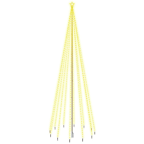 Vidaxl kerstboom met grondpin 732 led's warmwit 500 cm