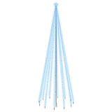 Vidaxl kerstboom met grondpin 732 led's blauw 500 cm