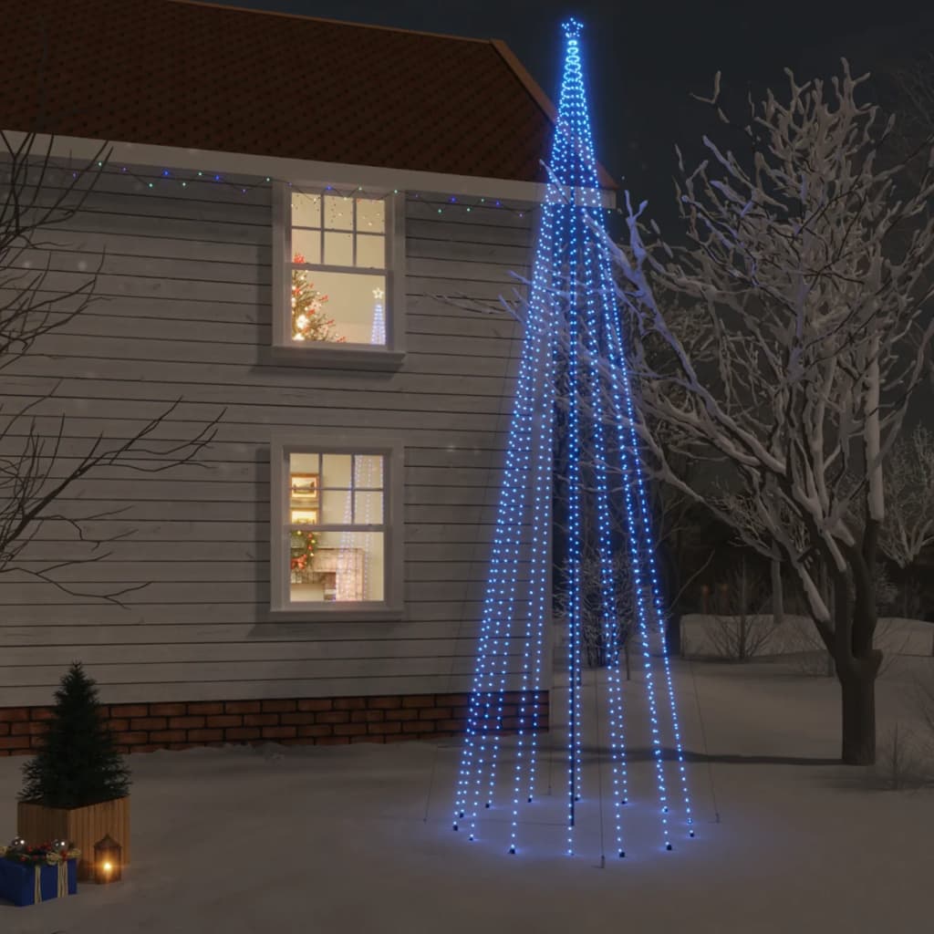 Vidaxl kerstboom met grondpin 1134 led's blauw 800 cm