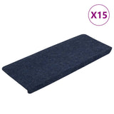 Vidaxl trapmatten zelfklevend 15 st 65x24,5x3,5 cm blauw