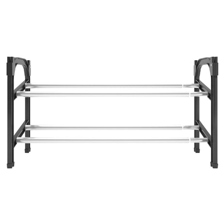 Vidaxl schoenenrek met 2 schappen verlengbaar 119x24x37 cm