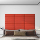 Vidaxl wandpanelen 12 st 1,08 m² 60x15 cm kunstleer rood