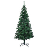 VidaXL Kunstkerstboom met iriserende uiteinden 120 cm PVC groen