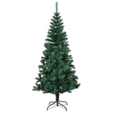 Vidaxl kunstkerstboom met iriserende uiteinden 150 cm pvc groen