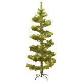 Vidaxl kunstkerstboom met verlichting en standaard 150 cm pvc groen