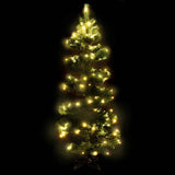 Vidaxl kunstkerstboom met verlichting en standaard 150 cm pvc groen