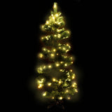 Vidaxl kunstkerstboom met verlichting en standaard 180 cm pvc groen