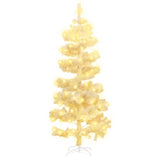 Vidaxl kunstkerstboom met verlichting en standaard 150 cm pvc wit