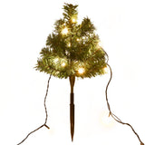 Vidaxl tuinpadkerstbomen 6 st met warmwitte led's 45 cm pvc