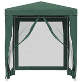 Vidaxl partytent met 4 mesh zijwanden 2x2 m hdpe groen