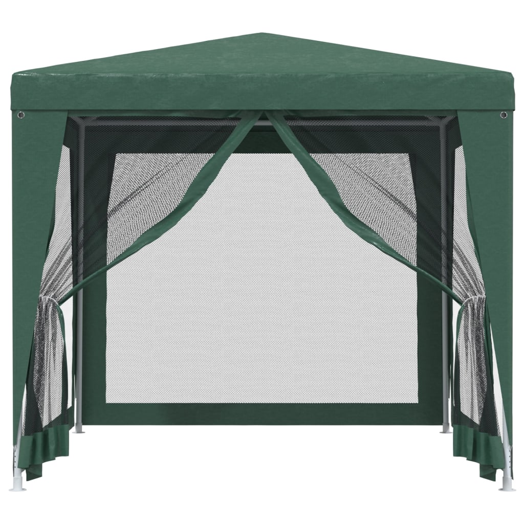 Vidaxl partytent met 4 mesh zijwanden 2,5x2,5 m hdpe groen