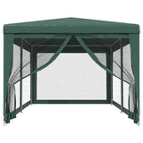 Vidaxl partytent met 6 mesh zijwanden 3x6 m hdpe groen