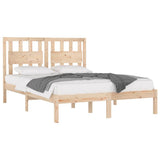 Vidaxl bedframe massief grenenhout 135x190 cm