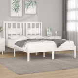 Vidaxl bedframe massief grenenhout wit 160x200 cm