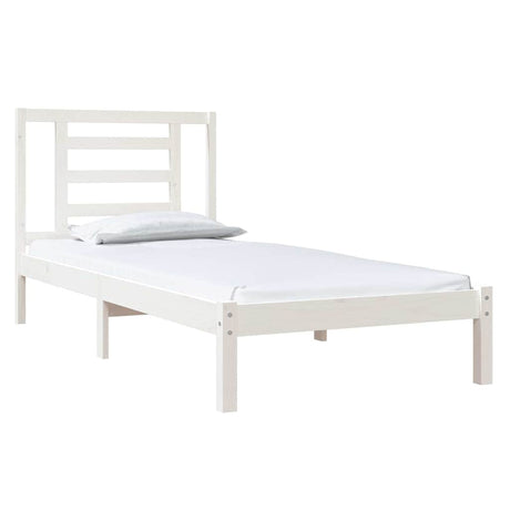 Vidaxl bedframe zonder matras massief grenenhout wit 90x190 cm