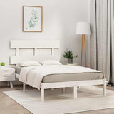 Vidaxl bedframe massief hout wit 160x200 cm
