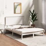 Vidaxl bedframe zonder matras massief grenenhout wit 120x200 cm