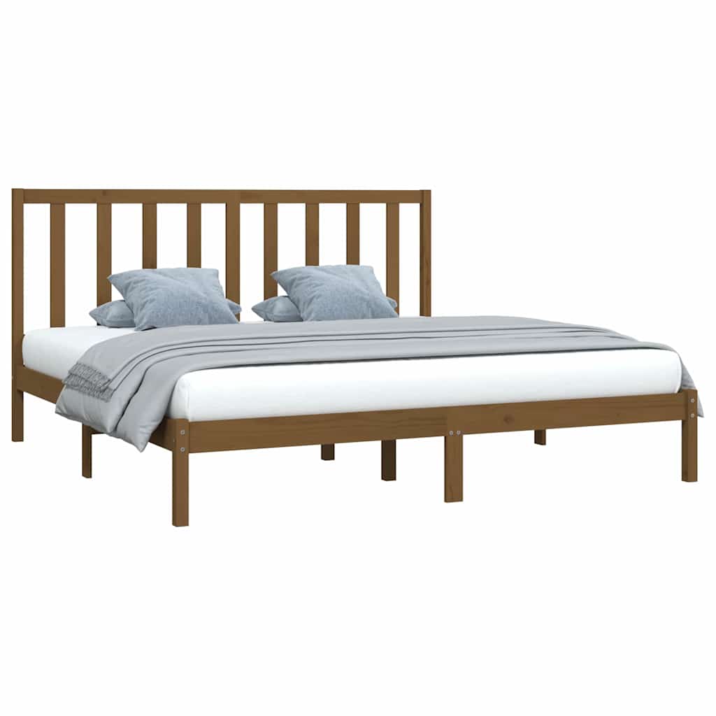 Vidaxl bedframe massief grenenhout honingbruin 200x200 cm