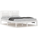 Vidaxl bedframe massief hout wit 140x200 cm