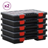 VidaXL Assortimentsdozen 10 st 34,5x25x5 cm polypropeen