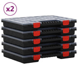 Vidaxl assortimentsdozen 10 st 40x30x5 cm polypropeen