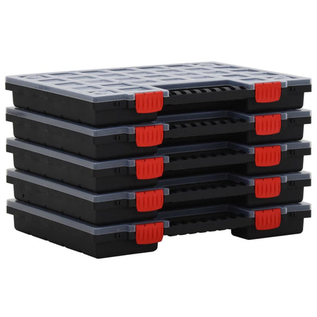 Vidaxl assortimentsdozen 10 st 40x30x5 cm polypropeen