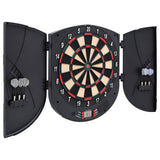 Vidaxl dartbord elektrisch met darts polypropeen zwart