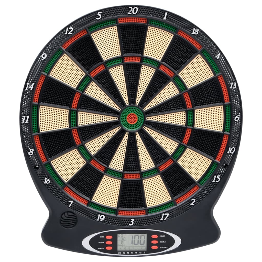 VidaXL Dartbord elektrisch met darts polypropeen zwart