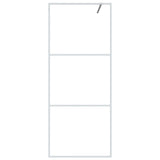 Vidaxl inloopdouchewand 80x195 cm transparant esg-glas wit