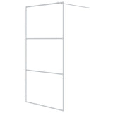 Vidaxl inloopdouchewand 100x195 cm transparant esg-glas wit