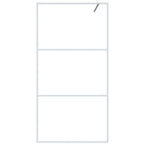 Vidaxl inloopdouchewand 100x195 cm transparant esg-glas wit